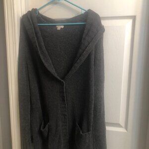 Grey Fuzzy Cardigan